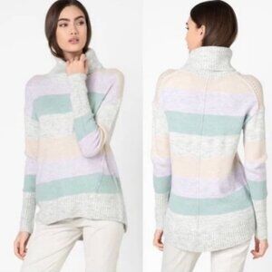 Gap | Pastel Colorblock Turtleneck Pullover Sweater Size Small